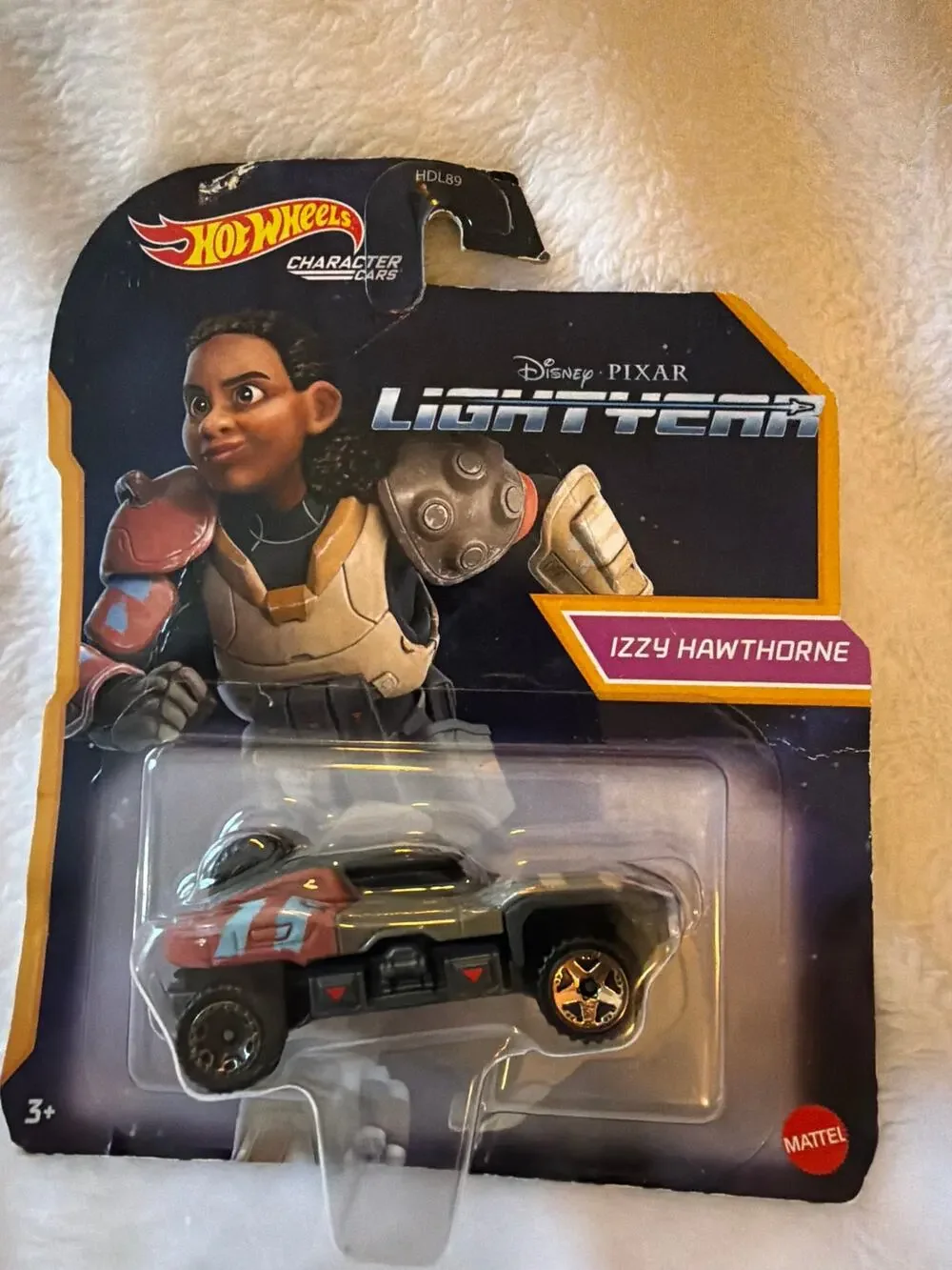 Hot Wheels Disney Pixar Lightyear Izzy Hawthorne Character Car Diecast Mattel